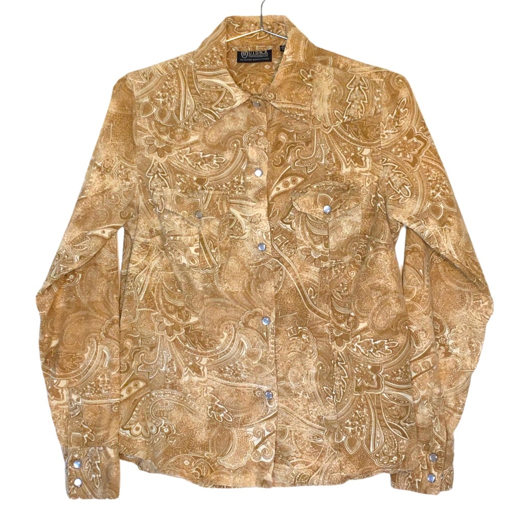 Ladies OUTBACK Paisley Corduroy Western Shirt